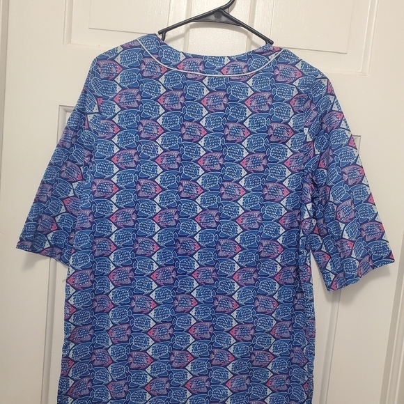 NWT Vineyard Vines Girls Size Large/14 Fish Print Tunic Top, Preppy, fun Ret$59 - Picture 3 of 6